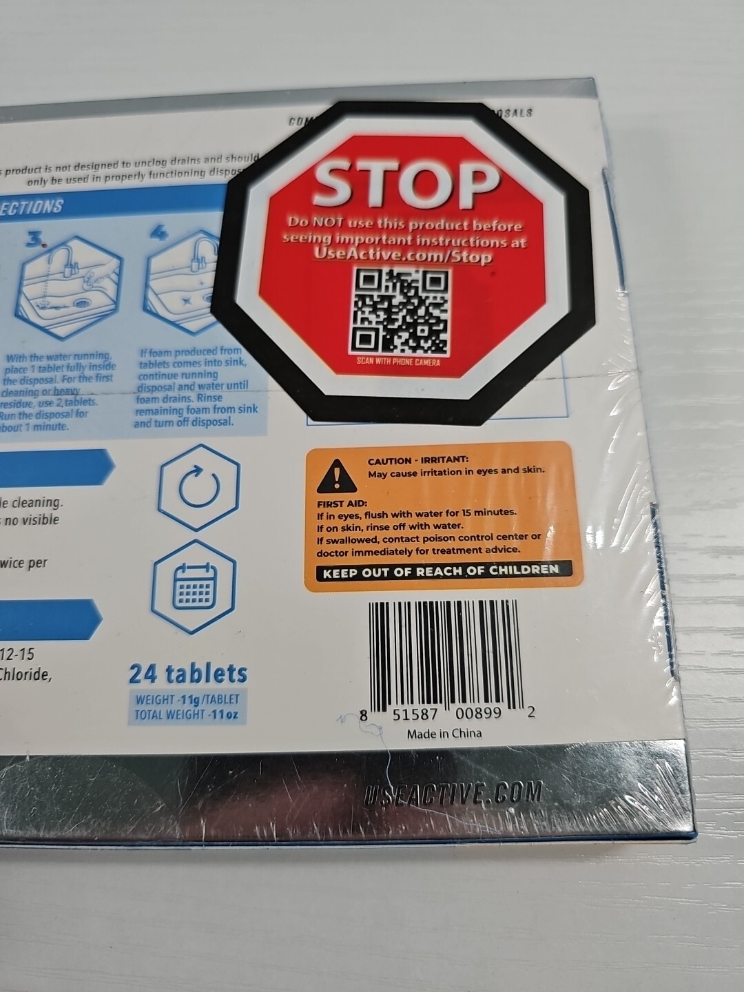 Active Garbage Disposal Cleaner Tablets 24 CT Septic Safe Sink Deodorizer NEW
