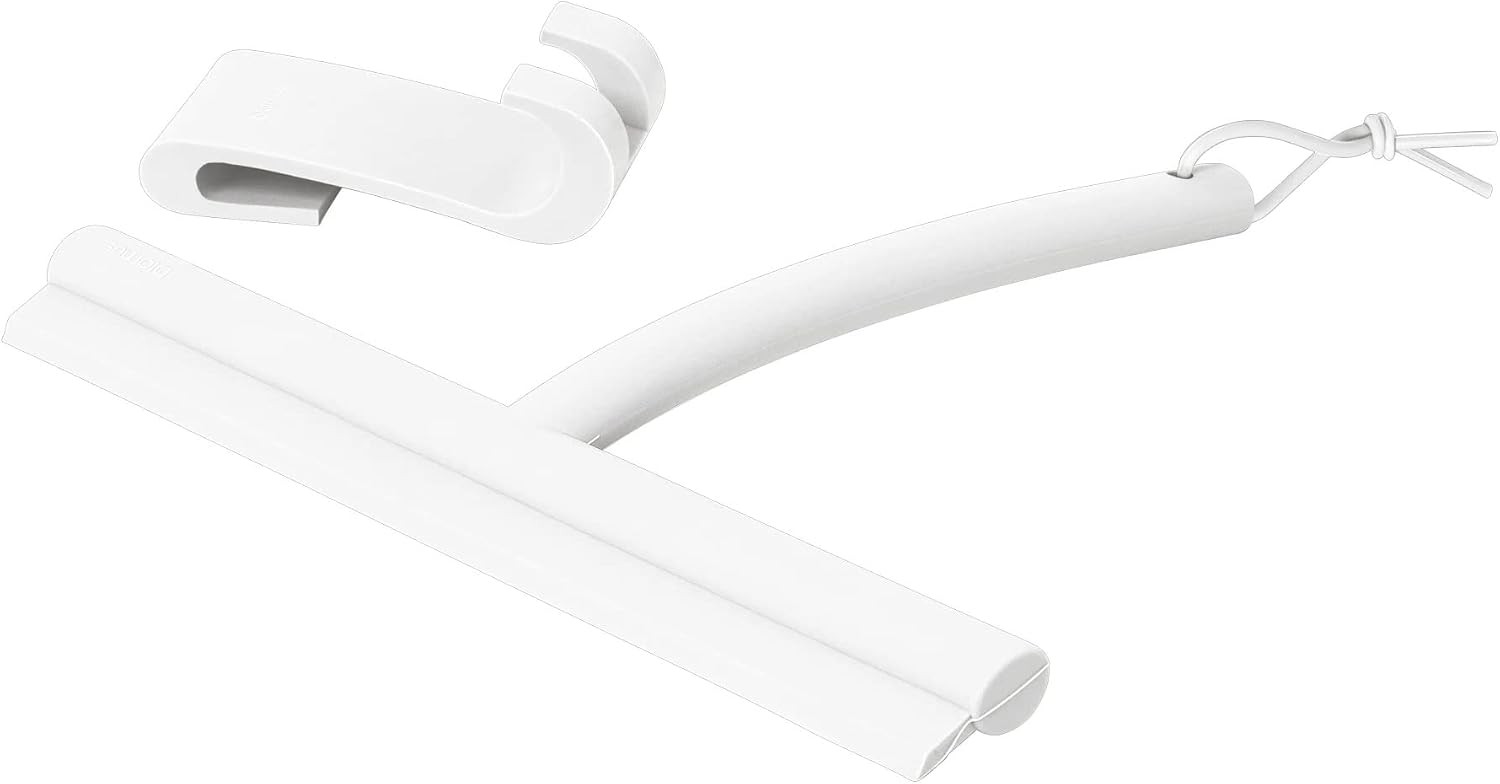 VIPO Shower Squeegee with Holder 24 cm Wide Silicone Squeegee for Shower
