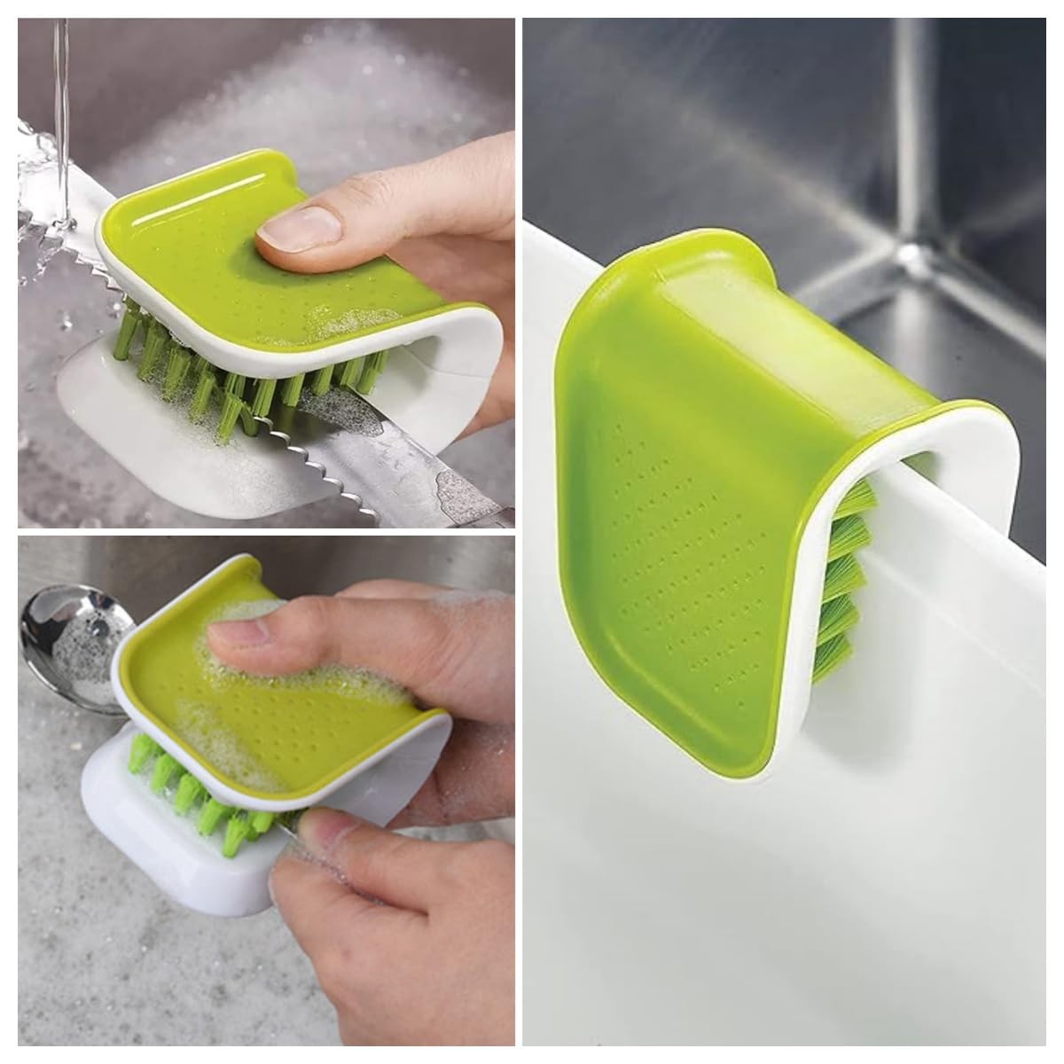 Blade Brush Knife & Cutlery Cleaner Brush Kitchen Washing Knife Brush,4 pcs