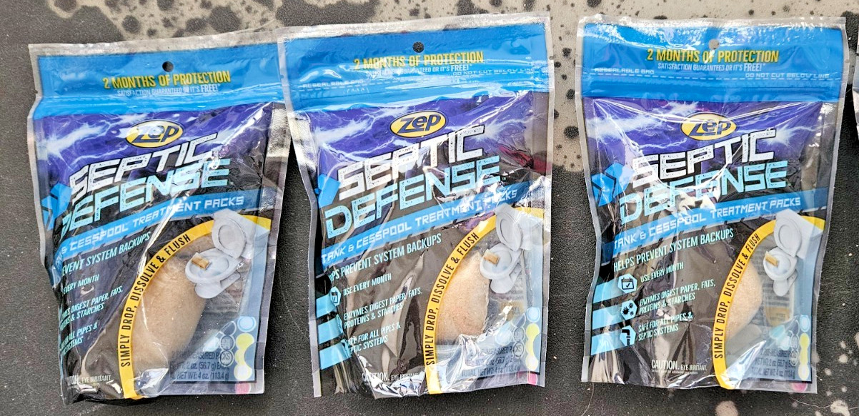 ZEP 4 oz. Septic System Treatment Powder Plus Packet Drain Cleaner 3 Pack