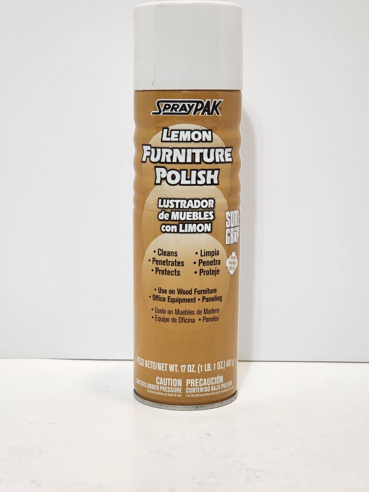 Chase SprayPAK Industrial Lemon Furniture Polish 17 oz Spray Can