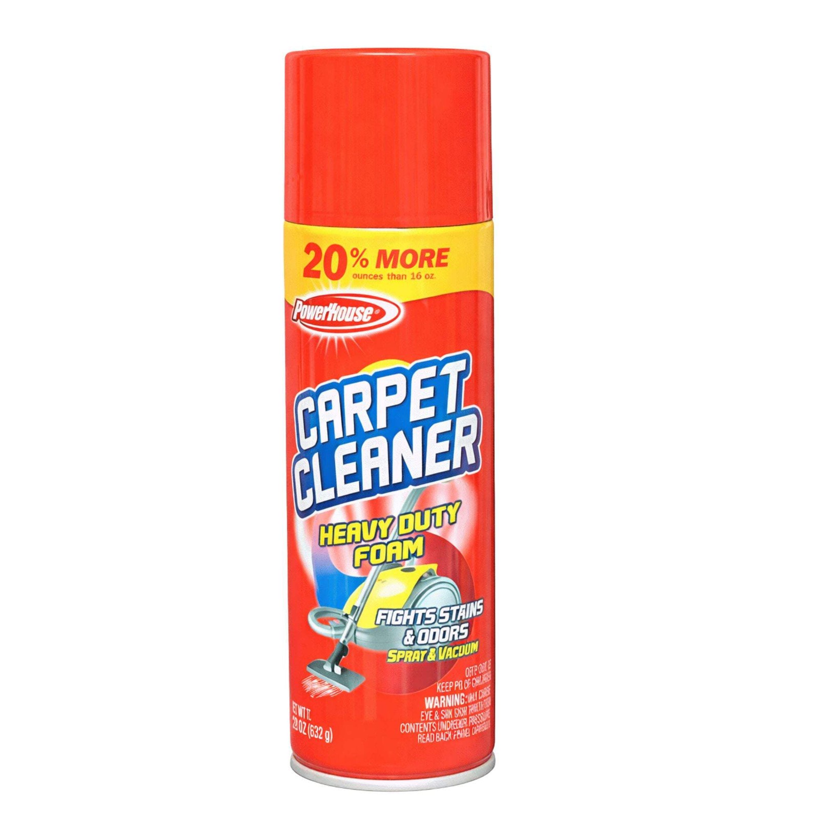 20oz Carpet Cleaner Foam: Heavy Duty Stain Odor Removal Spray PowerHouse