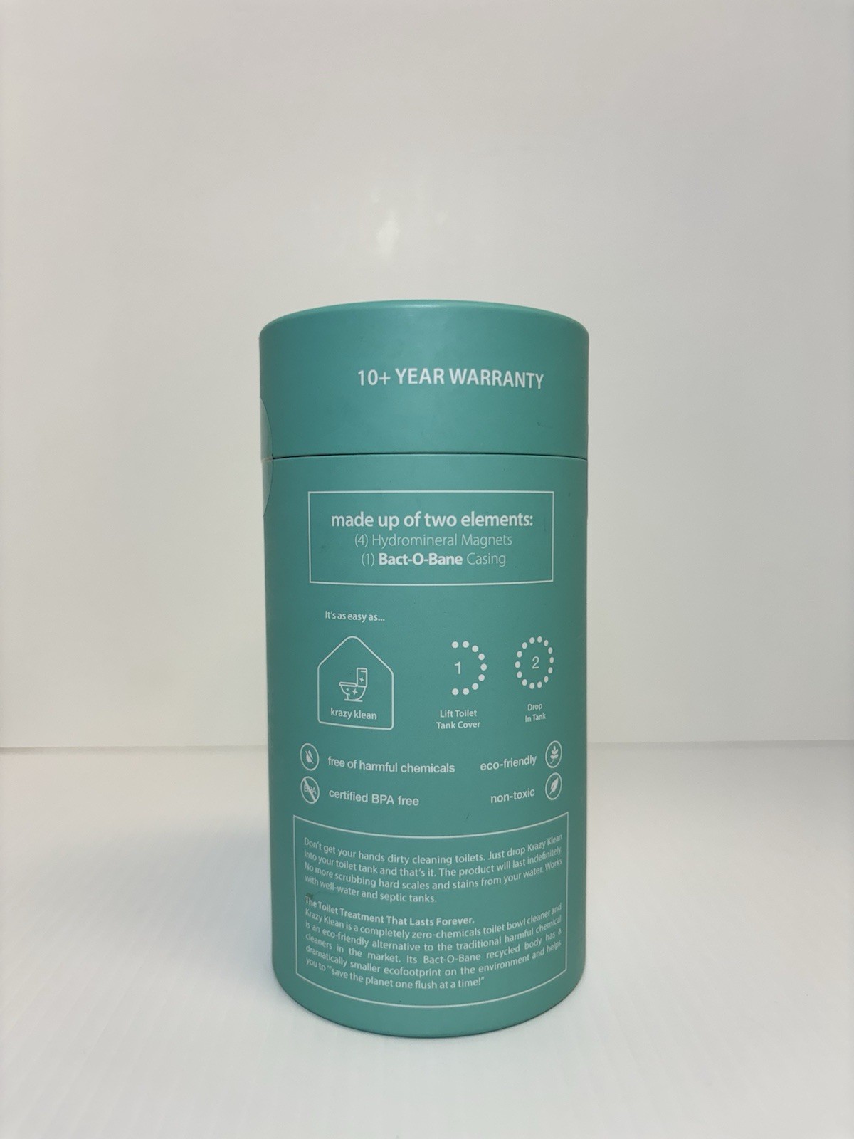 Krazy Klean w/ Bact O Bane Toilet Tank Cleaner 10 Year Stain Treatment – Sealed