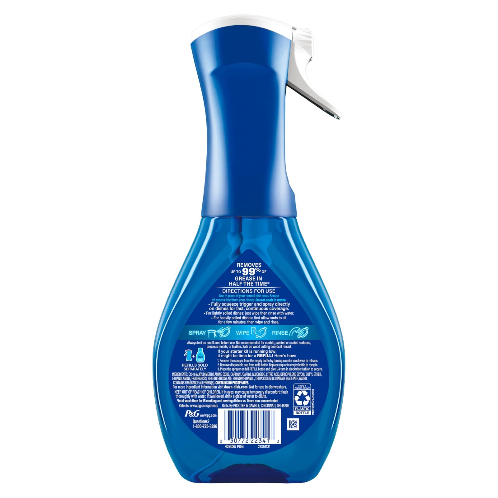 Dawn Dish Soap Spray Tropical Blend 16oz