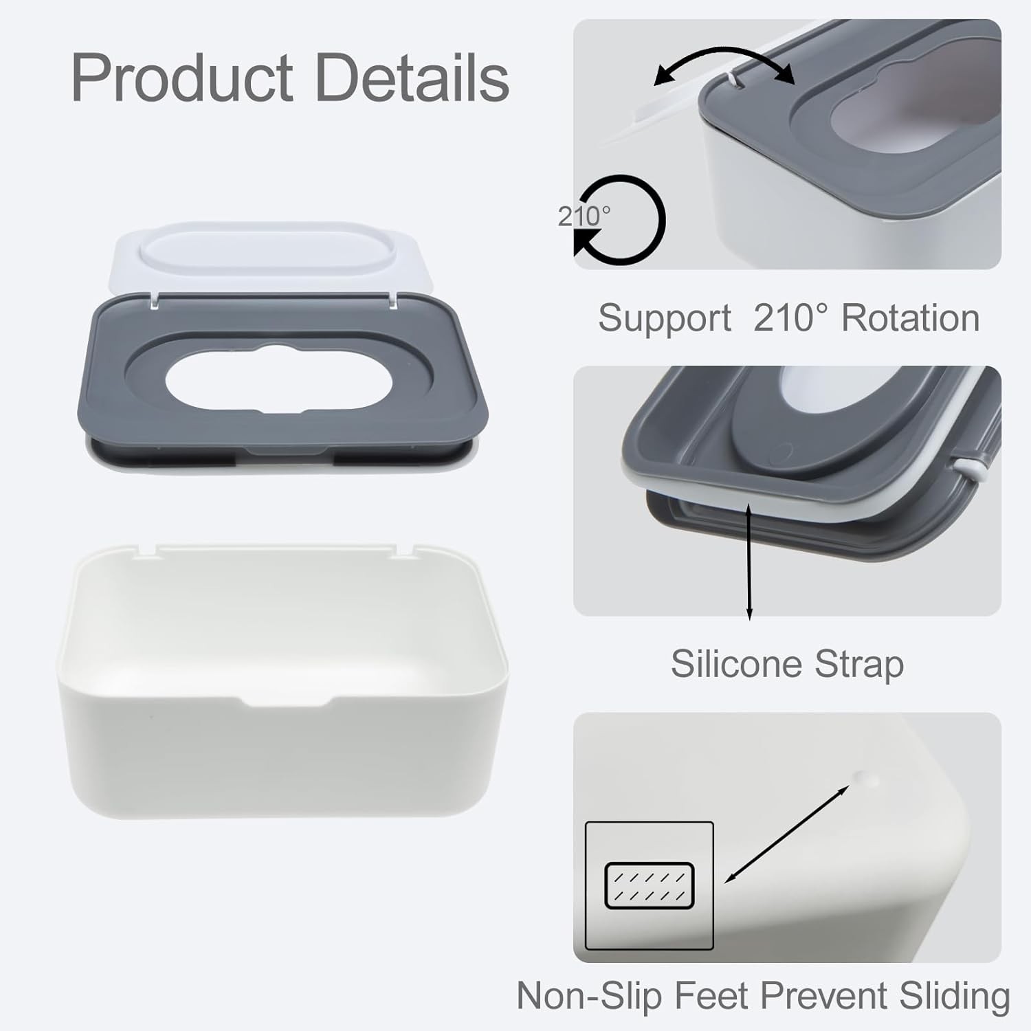 Flushable Wipes Dispenser Compatible W/ Cottonelle Wipe Holder Bathroom W/
