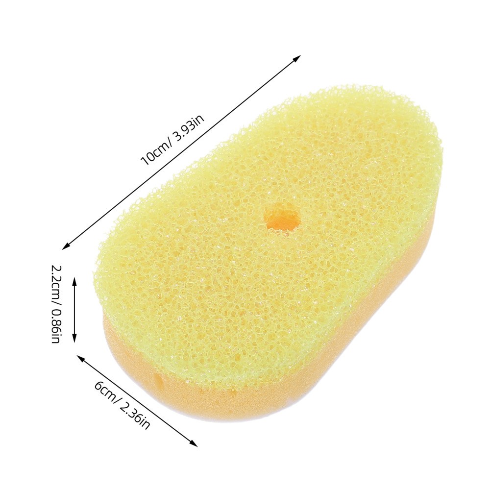 8Pcs Reusable Dish Wand Sponge Refills Soft Yellow Kitchen Cleaning Sponges