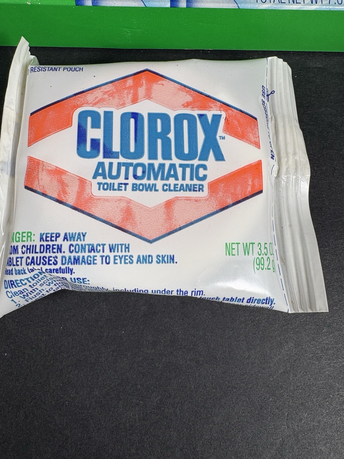 Vintage 1993 Clorox Automatic Toilet Bowl Cleaner 1 Sealed Tablet Rare