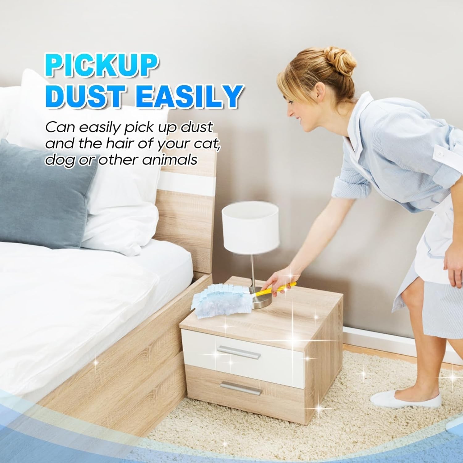 Duster Refill Compatible W/ Hand Duster Unscented Disposable Heavy Duty Duster
