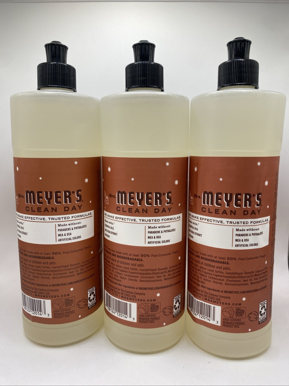Mrs. Meyer’s Clean Day Dish Soap Gingerbread Scent Limited Edition 16oz 3-Pack