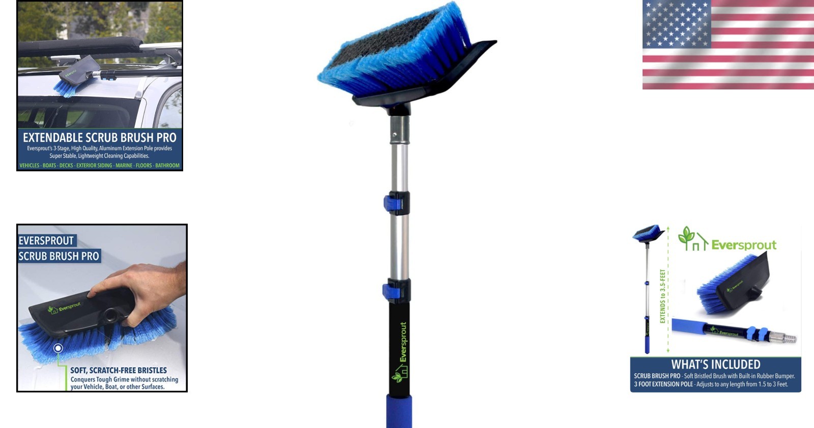 Soft Bristle Scrub Brush with Rubber Bumper