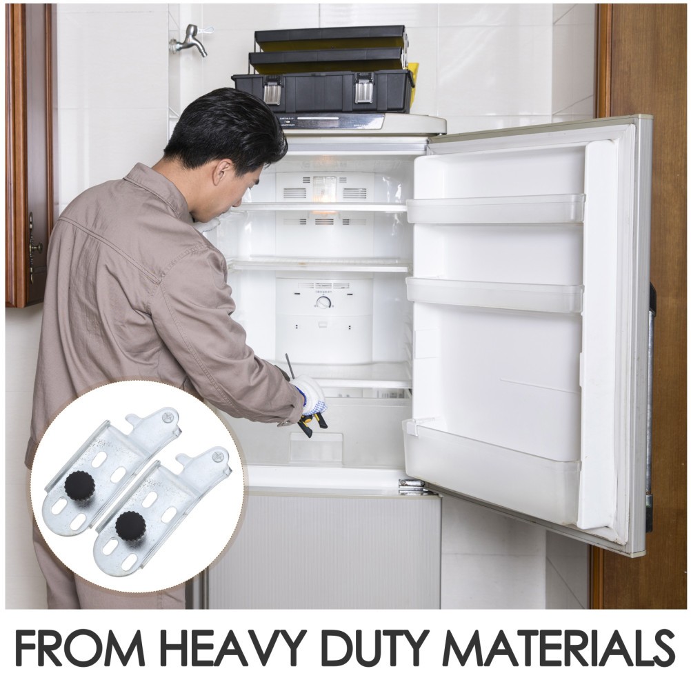 2Pcs Stainless Steel Refrigerator Lower Door Hinge Shaft for Easy Fridge Repair