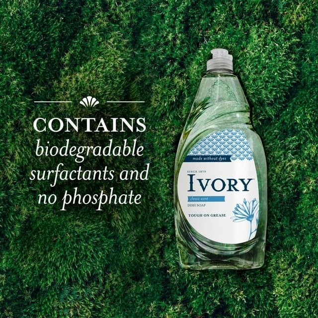 Ivory Classic Dish Soap Dishwashing Liquid 24OZ. 2 PACK