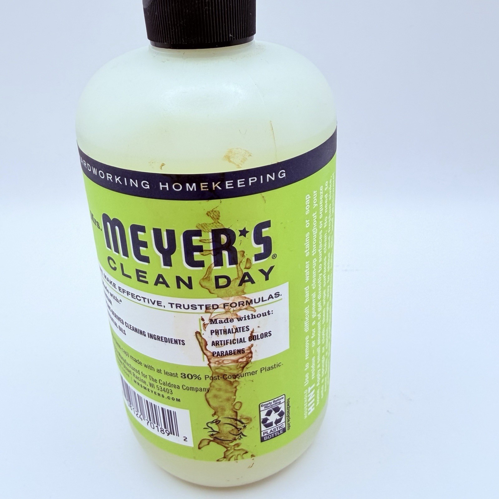 Clean Day Vinegar Cleaner, Lemon Verbena (12 Fl Oz, Pack of 1)