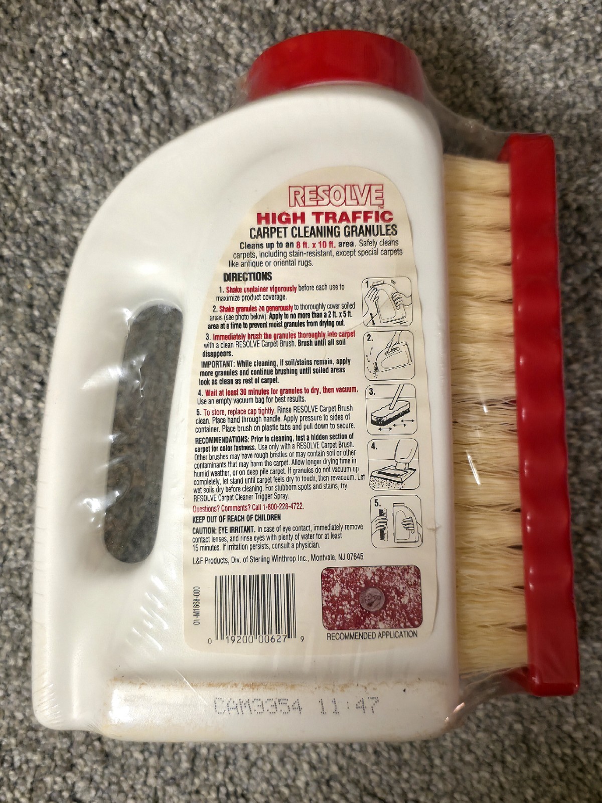 Vintage RESOLVE High Traffic Carpet Cleaning Granules Starter Pack Discontinued