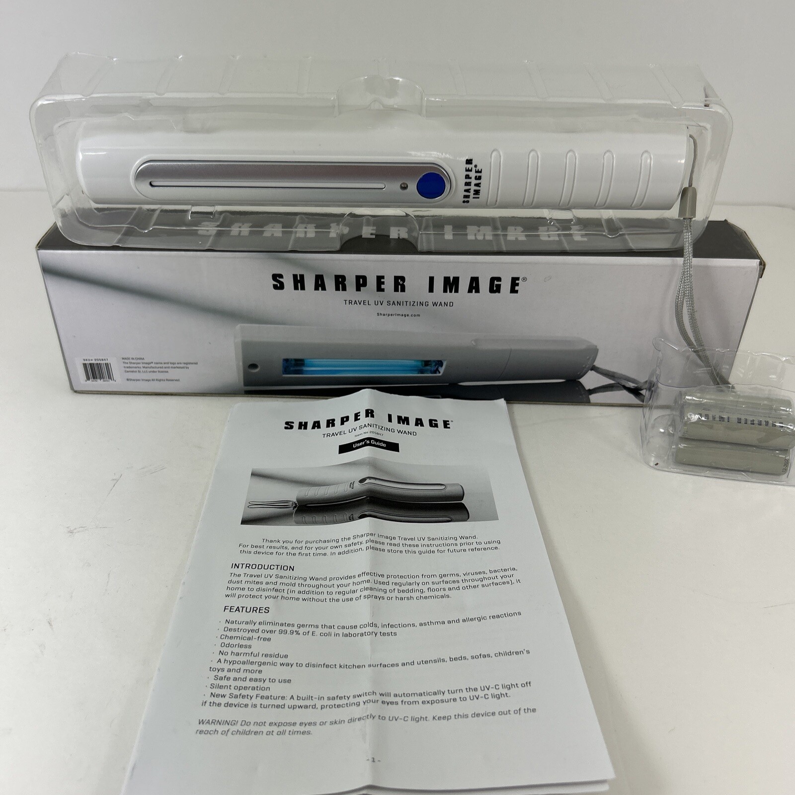 Sharper Imagine Travel Sanitizing Wand New Opened Box