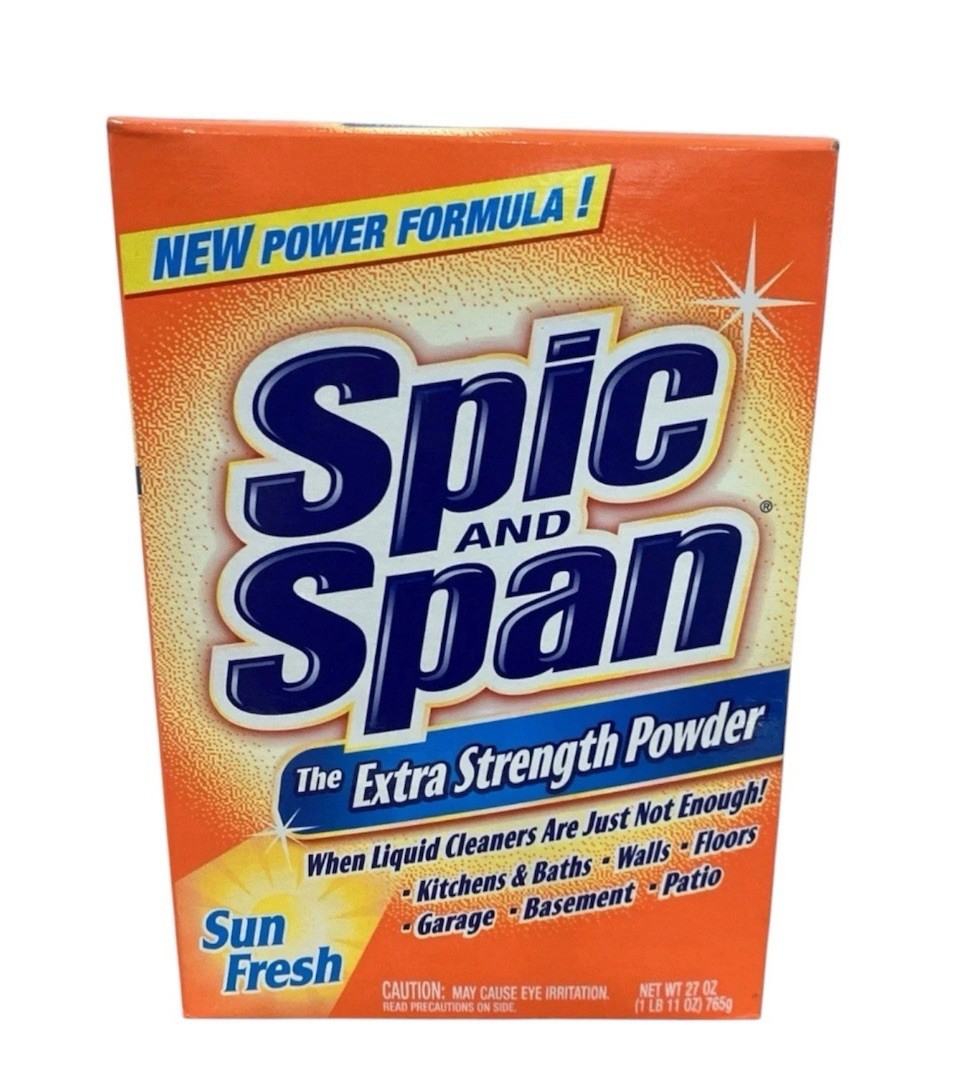 Spic and Span Extra Strength Powder Sun Fresh 27 Oz Discontinued 2005 VTG
