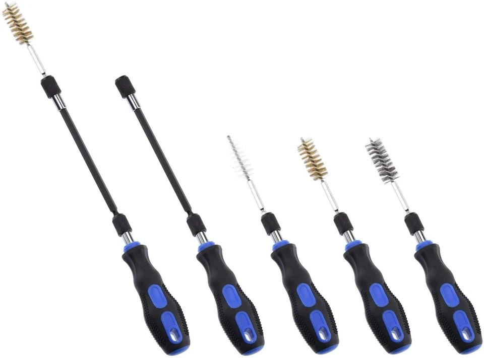 00325A Wire Brush Drill Attachments with 1/4-Inch Hex Shank SAE and MM BrusheSH