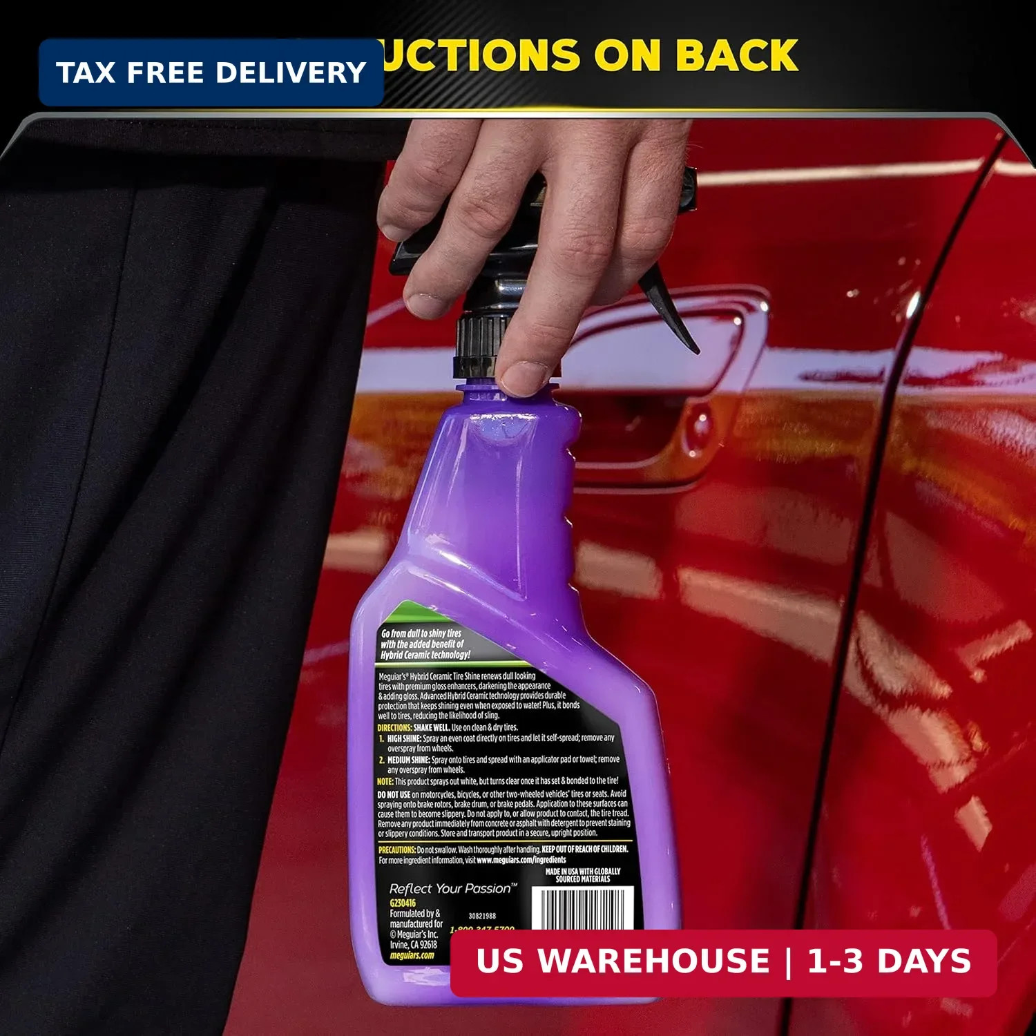 Meguiar’s Hybrid Ceramic Trim Restorer, Car Trim Restorer; Restores and Protects