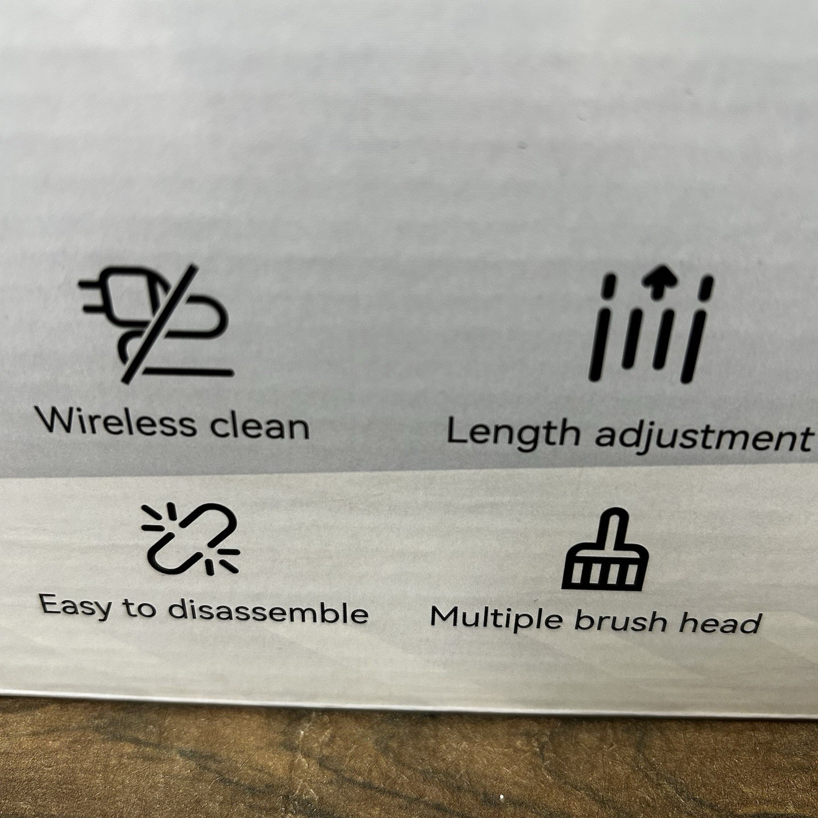 7 – 1 electric scrubber 30W power rating Wireless Adjustable Extension Handle ￼
