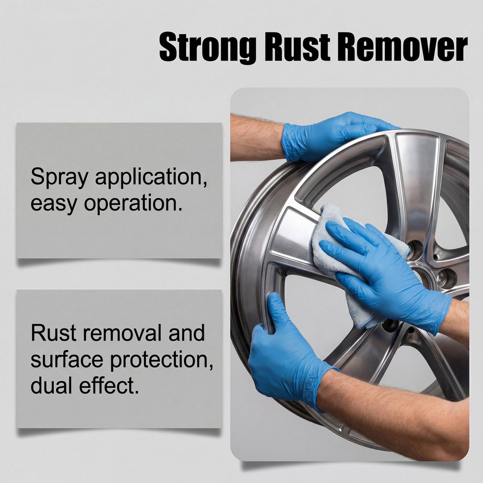 Strong Rust Remover 100ml Metal Stain Cleaner Rust Cleaner for Kitchen Garage