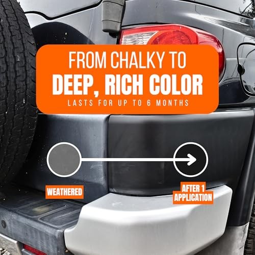 Plastic Restorer for Cars & Faded Household Items– Deep Shine for Faded