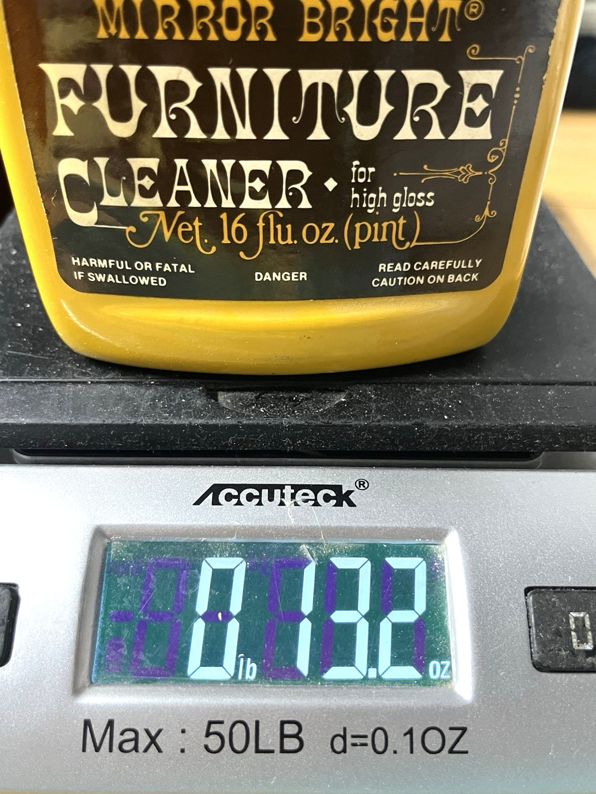 Meguiar’s Mirror Bright FURNITURE CLEANER 16 oz. -70% Full -Home Cleaners