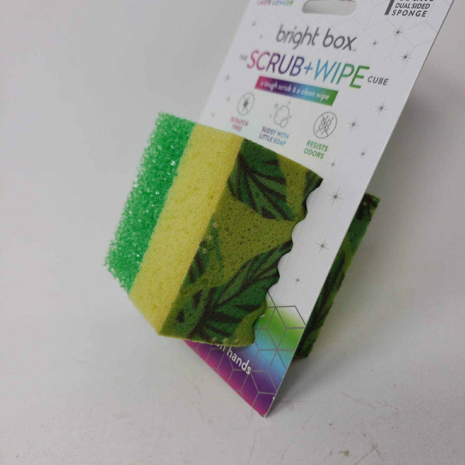 Bar Keepers Friend Soft Cleanser 26oz Bright Box Scrub Sponge & Microfiber Cloth
