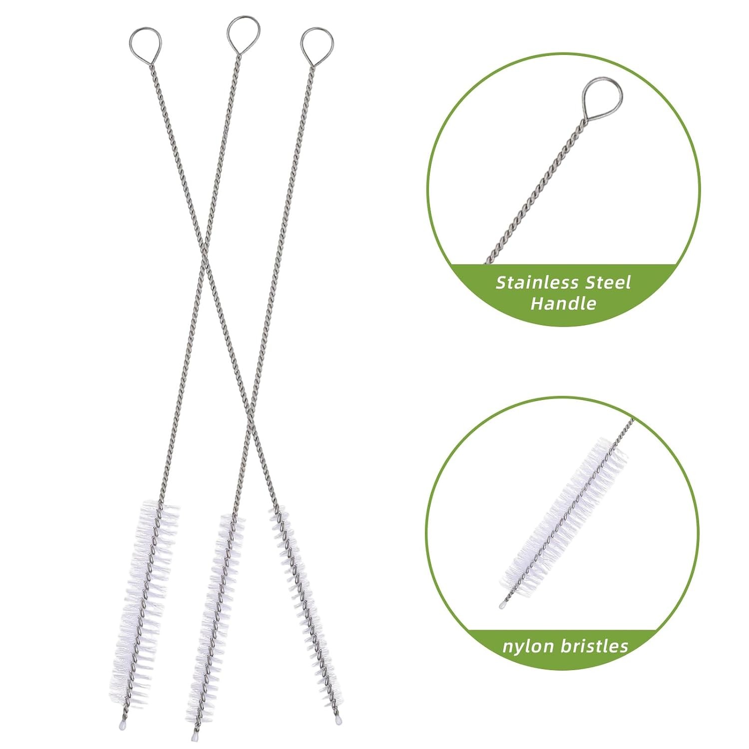 Extra Long Straw Cleaning Brush Set 10 Pcs 8.2 Inch Straw Cleaner Brushes