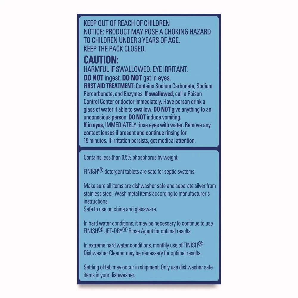 FINISH 51700-97330 Powerball Dishwasher Tabs – Fresh Scent (376/Carton) New
