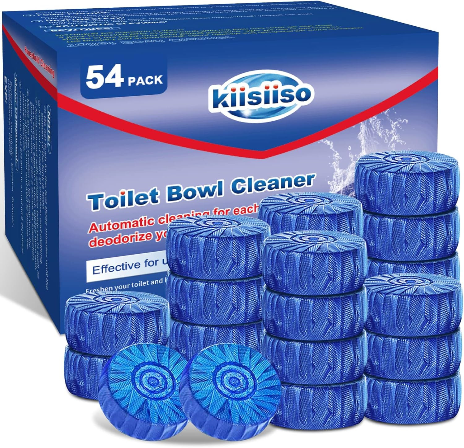 Multipurpose Bathroom Cleaners, 54 Pack Commercial & Household Toilet Bowl Clean