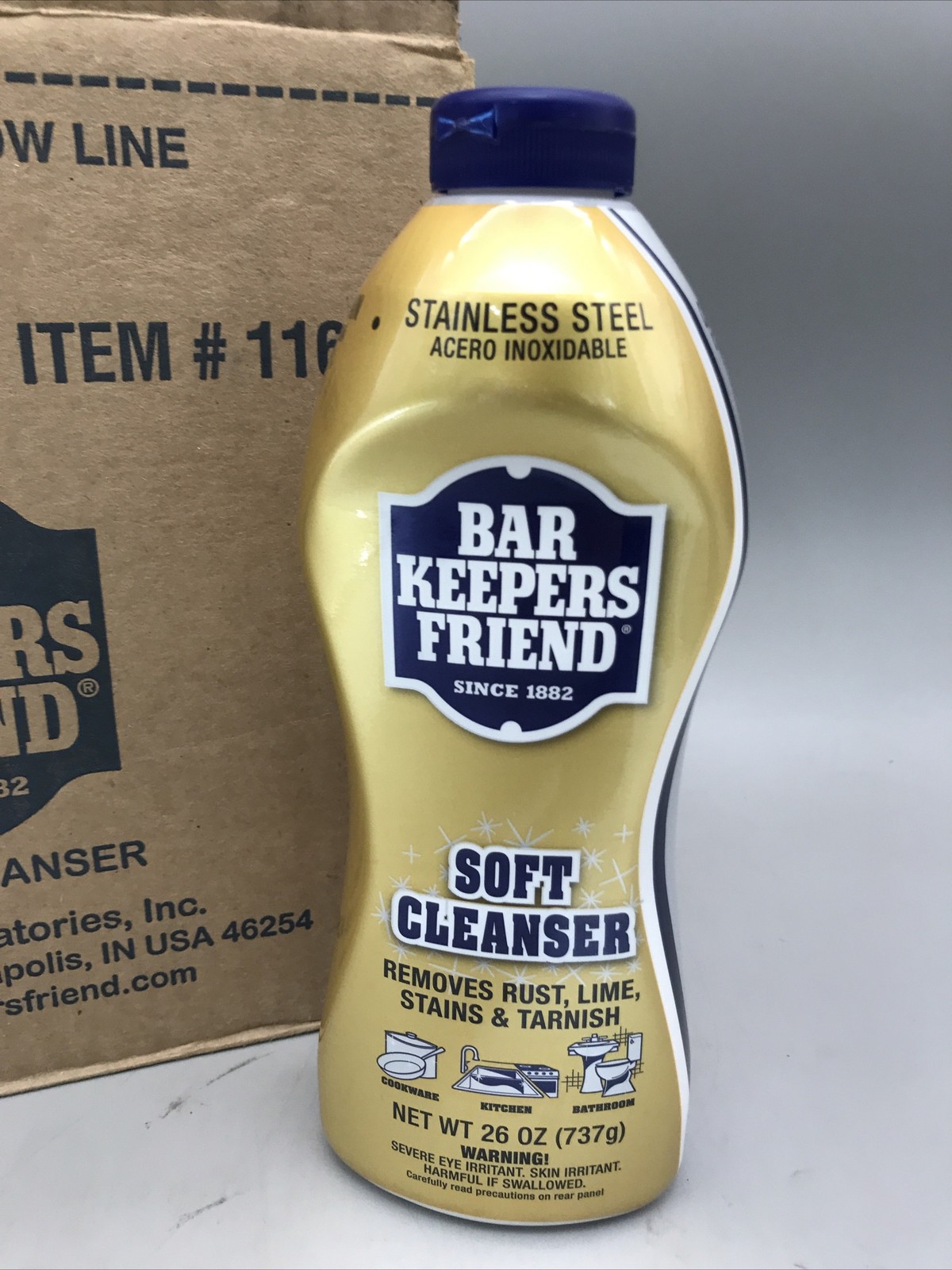 6 Pack Bar Keepers Friend 26 oz. Soft Cleanser All Purpose Cleaner Brand New