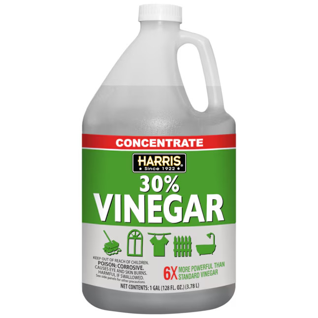 2 Pack Harris 30 Percent Vinegar Concentrated All Purpose Cleaner 1 Gallon Jug
