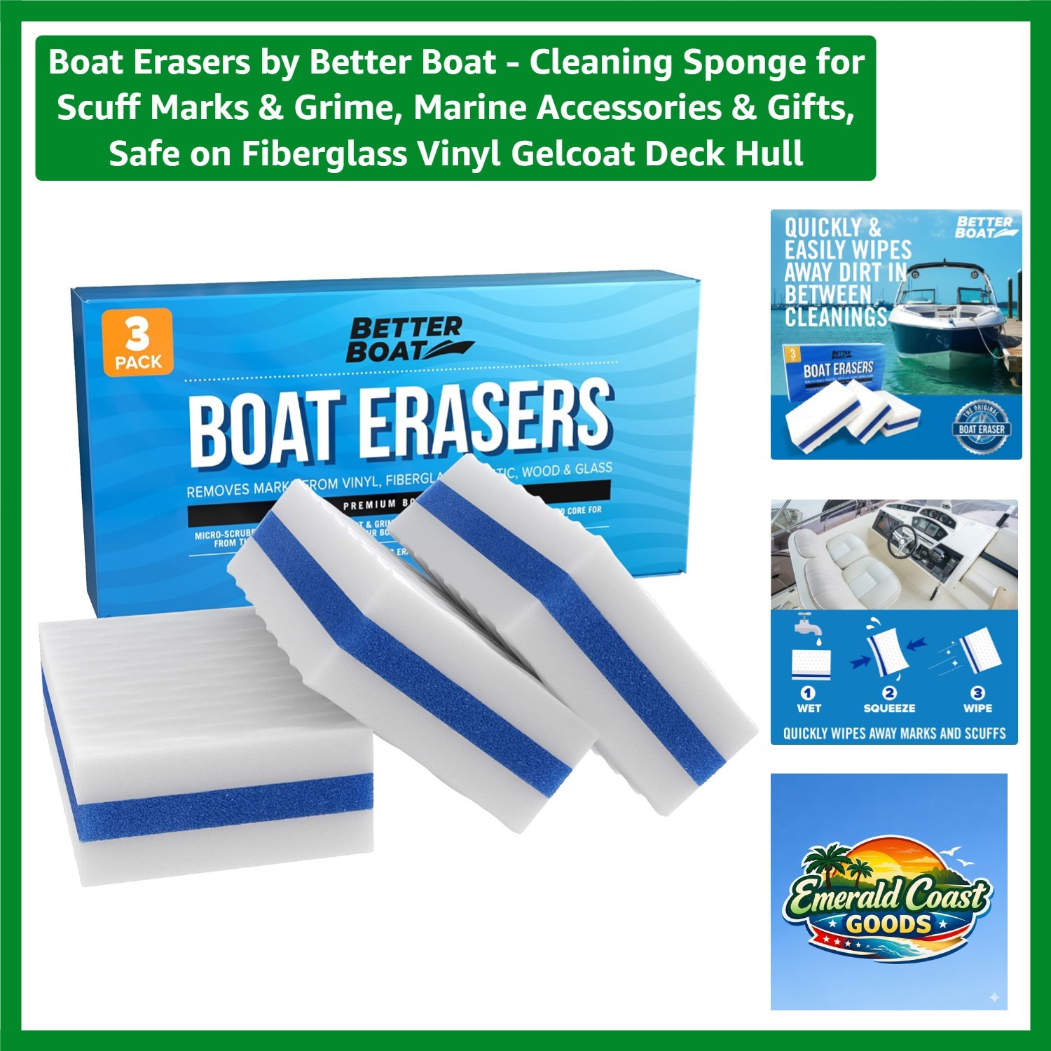 3 Boat Erasers – Eco-Friendly Sponges for All Marine Cleaning Tasks
