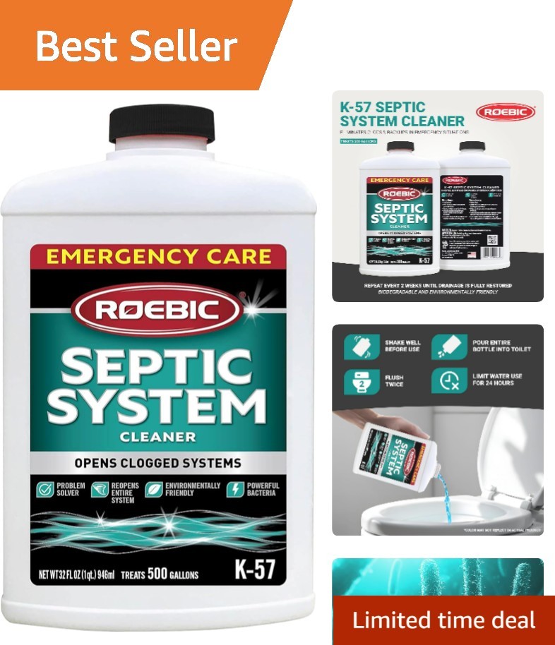 32 oz Septic Cleaner – Restores & Maintains Your System for Peak Performance