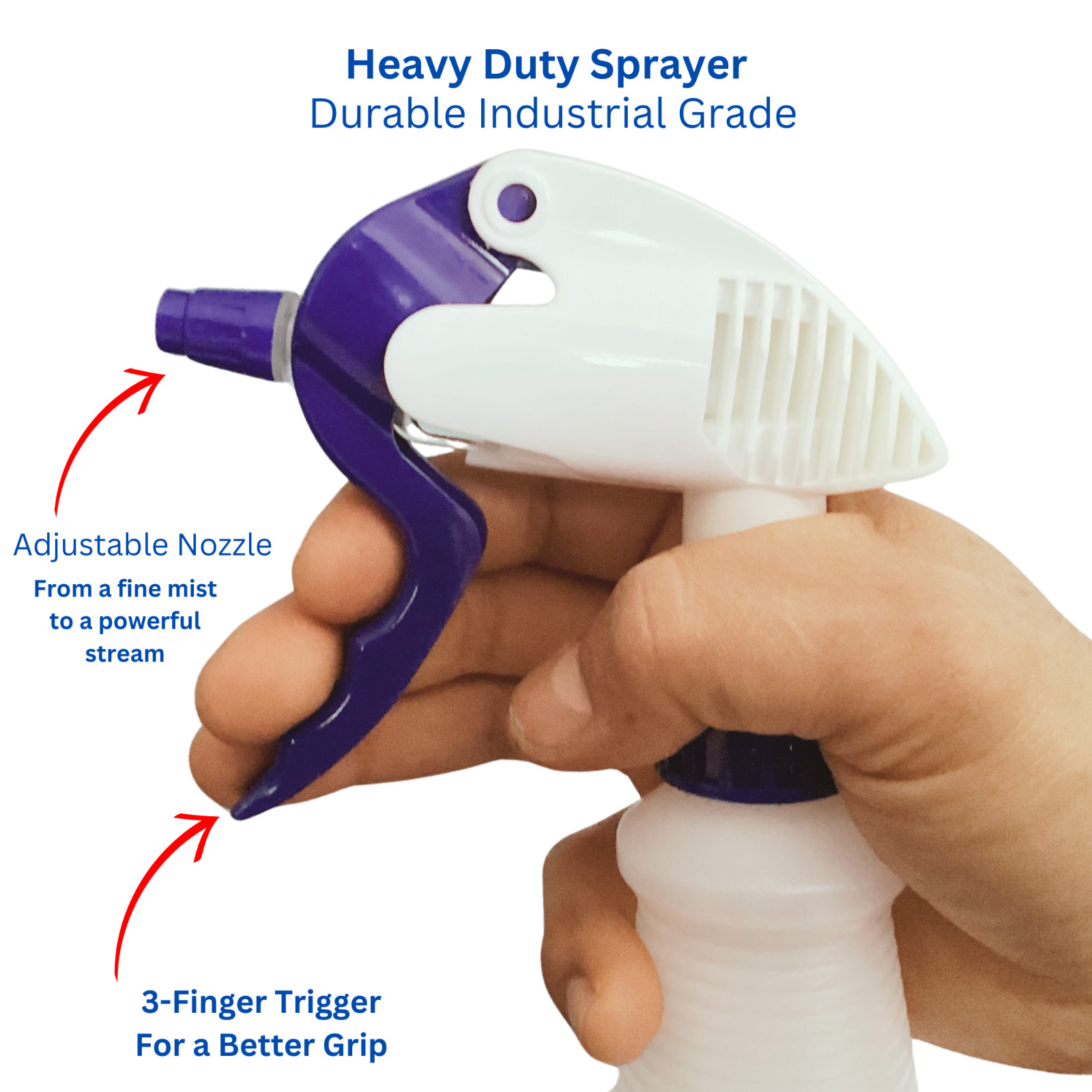 Plastic Spray Bottle Heavy Duty Commercial, 4PK 32 Oz Empty Spray Bottles