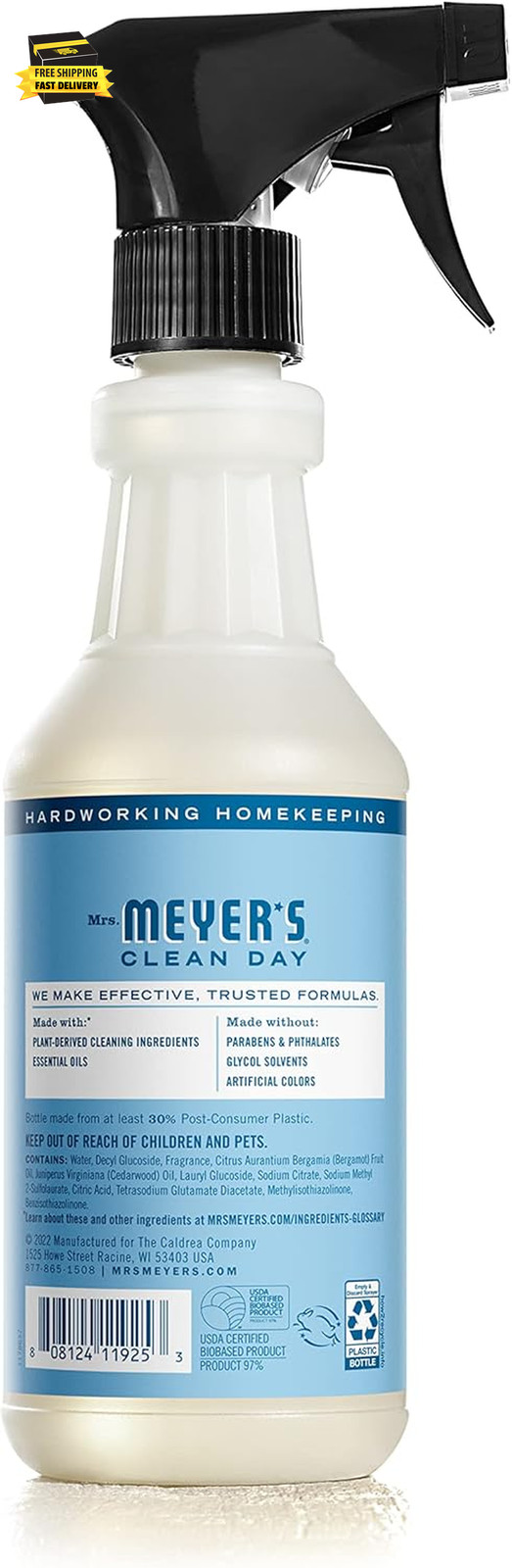 CLEAN DAY Multi-Surface Everyday Cleaner, Rain Water Scent, 16 Ounce Bottle ⭐️⭐️