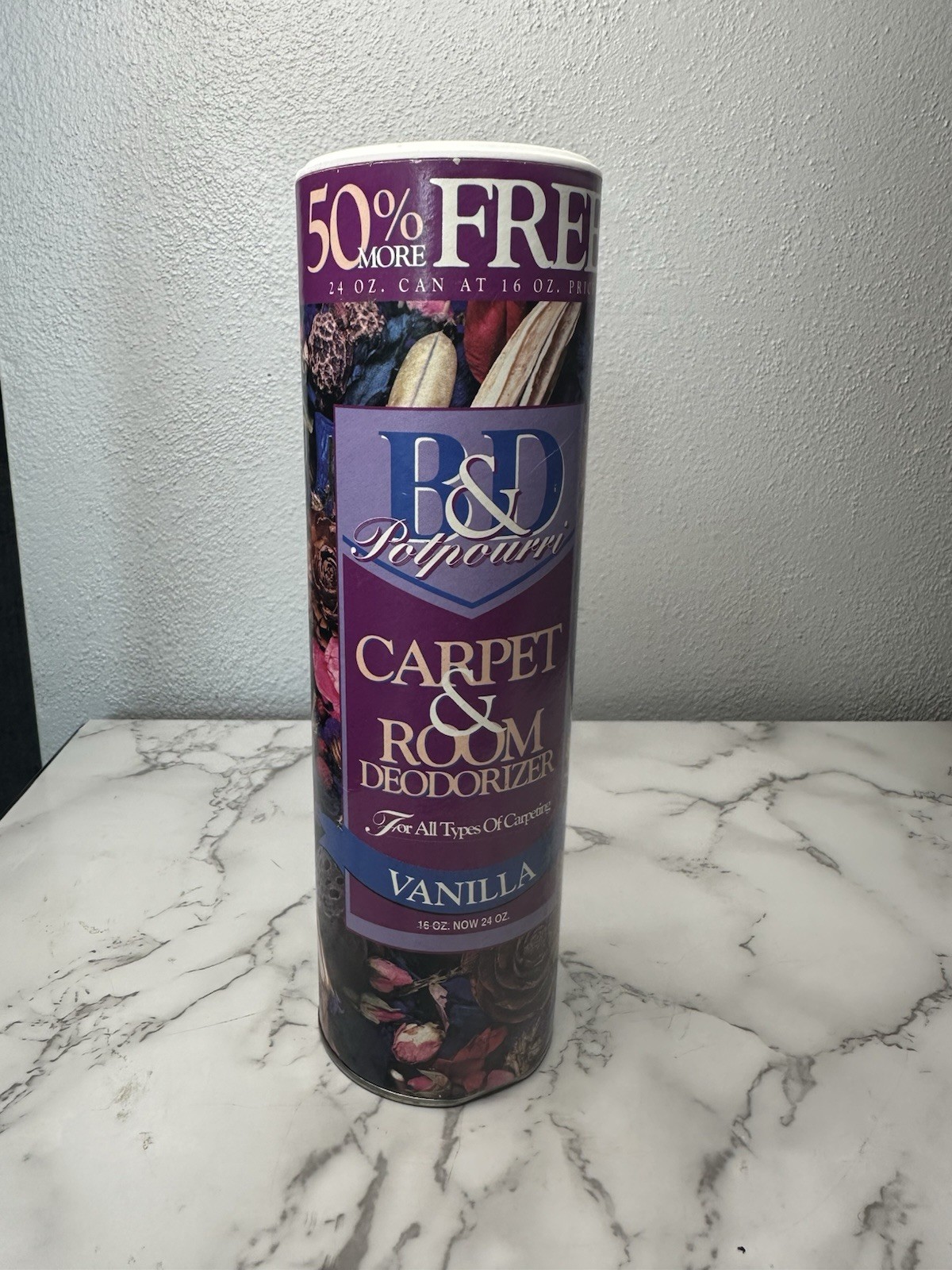 Vtg McAuley’s B&D Potpourri Carpet & Room Deodorizer 24oz Vanilla Discontinued