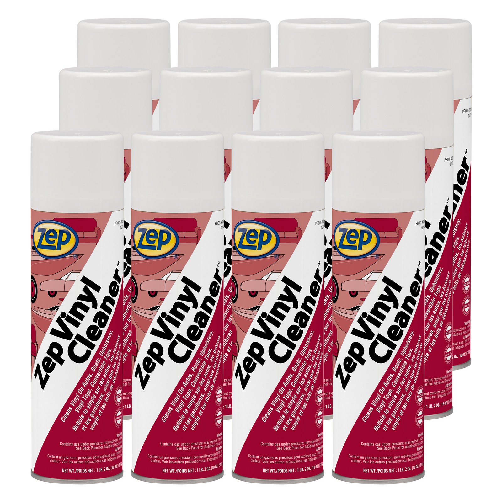 Zep Multi-Use Foaming Vinyl Cleaner – 20 oz (Case of 12) 23401 – Just Spray and