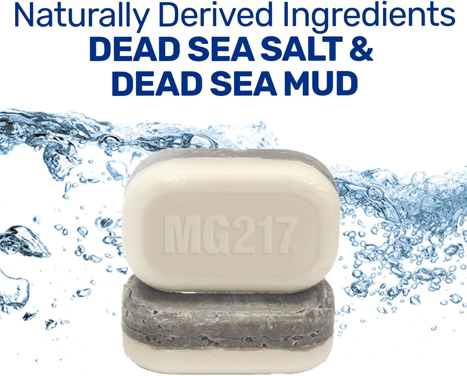 Psoriasis Dead Sea Exfoliating Bar Soap – Dead Sea Salt, Mud, Aloe Vera, Vitamin