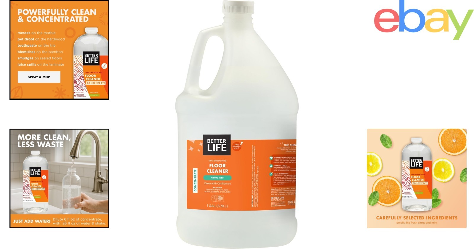 Concentrated Liquid Cleaner for Hardwood, Tile, and Vinyl with Streak-Free Shine