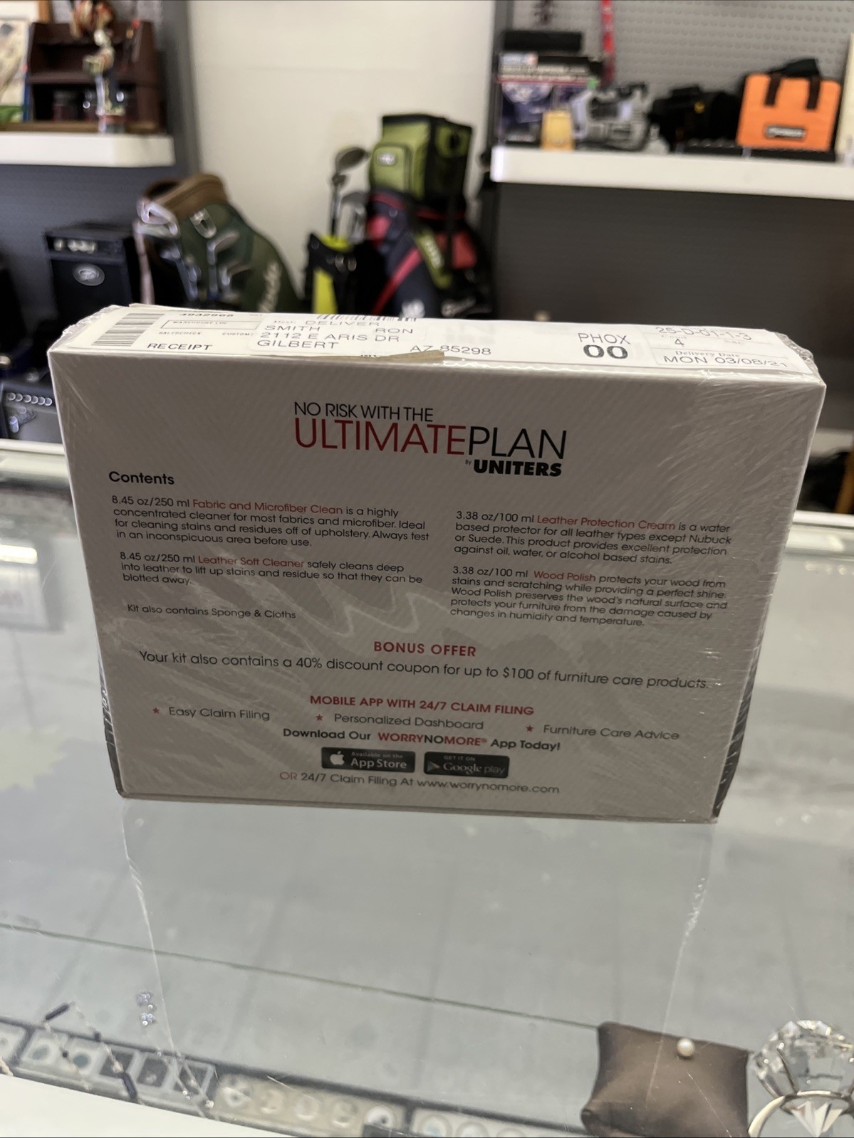 Ultimate Plan by UNITERS Furniture Care Kit Wood Leather Fabric Microfiber Clean