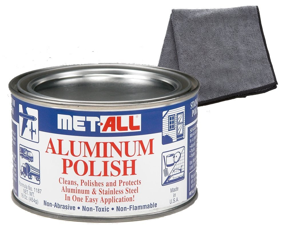HeavyDuty Aluminum Polish Cleans Oxidized Surfaces 16 oz for Metal Restoration