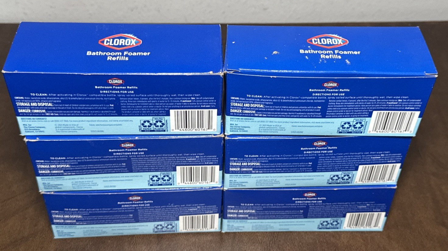 Clorox Bathroom Foamer Refills RAIN CLEAN Lot of 18 (6 x 3 per box) NEW