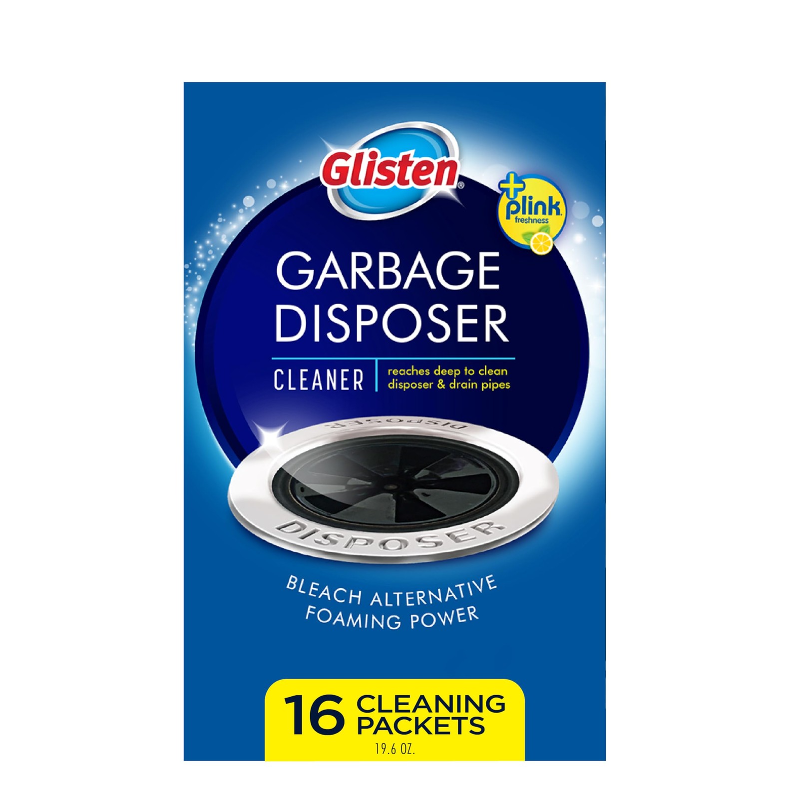 Glisten Garbage Disposer Cleaner and Freshener with Foaming Action Helps Remove