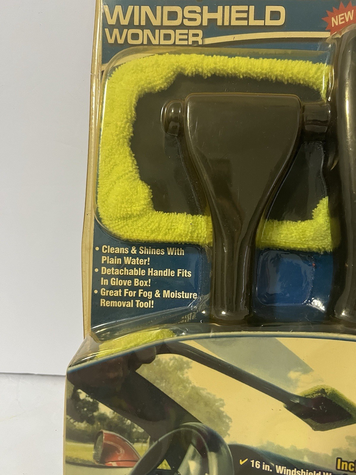 Windshield Wonder Windshield Cleaner Tool Microfiber Pad Car Interior Window