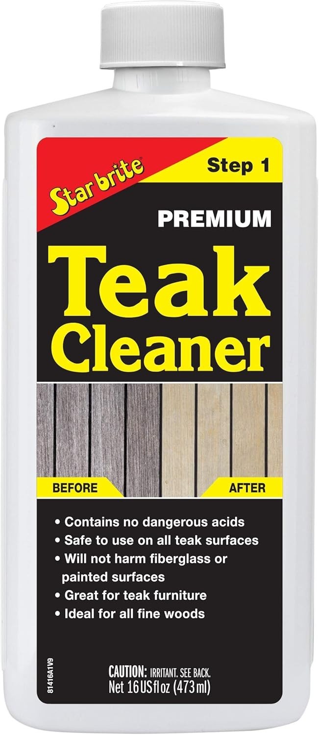 Teak Cleaner – Restore, Renew & Refresh Old Weathered Gray Teak Furniture & O…