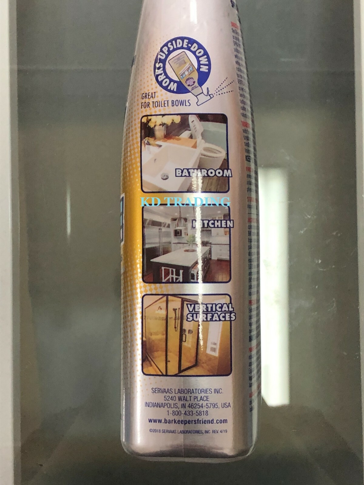 (2-Pk) BAR KEEPERS FRIEND Hard Surfaces Glass Copper Brass SPRAY + FOAM CLEANER