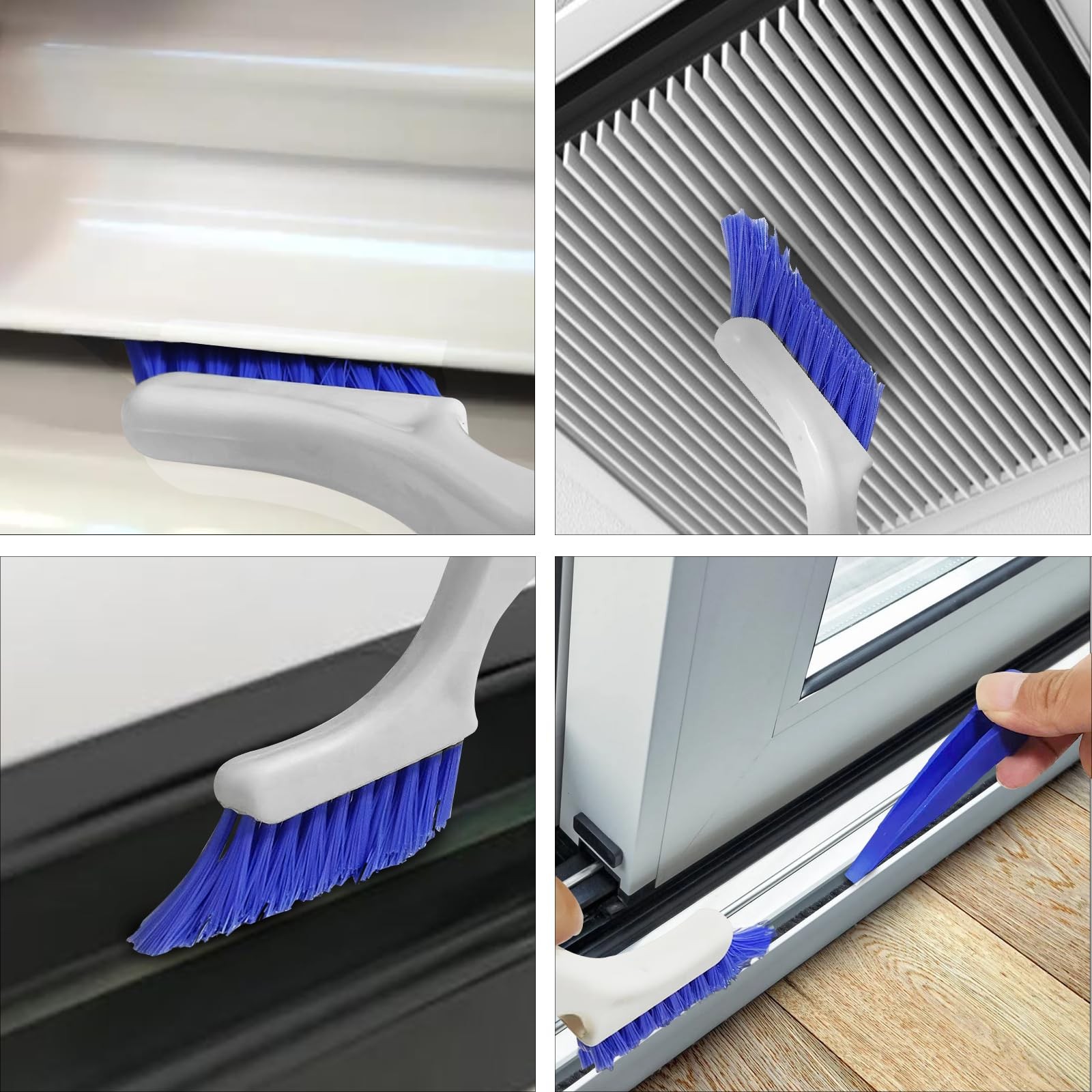 Small Scrub Brush Set for Deep Cleaning, 2 Cleaning Brushes for Window Tracks…
