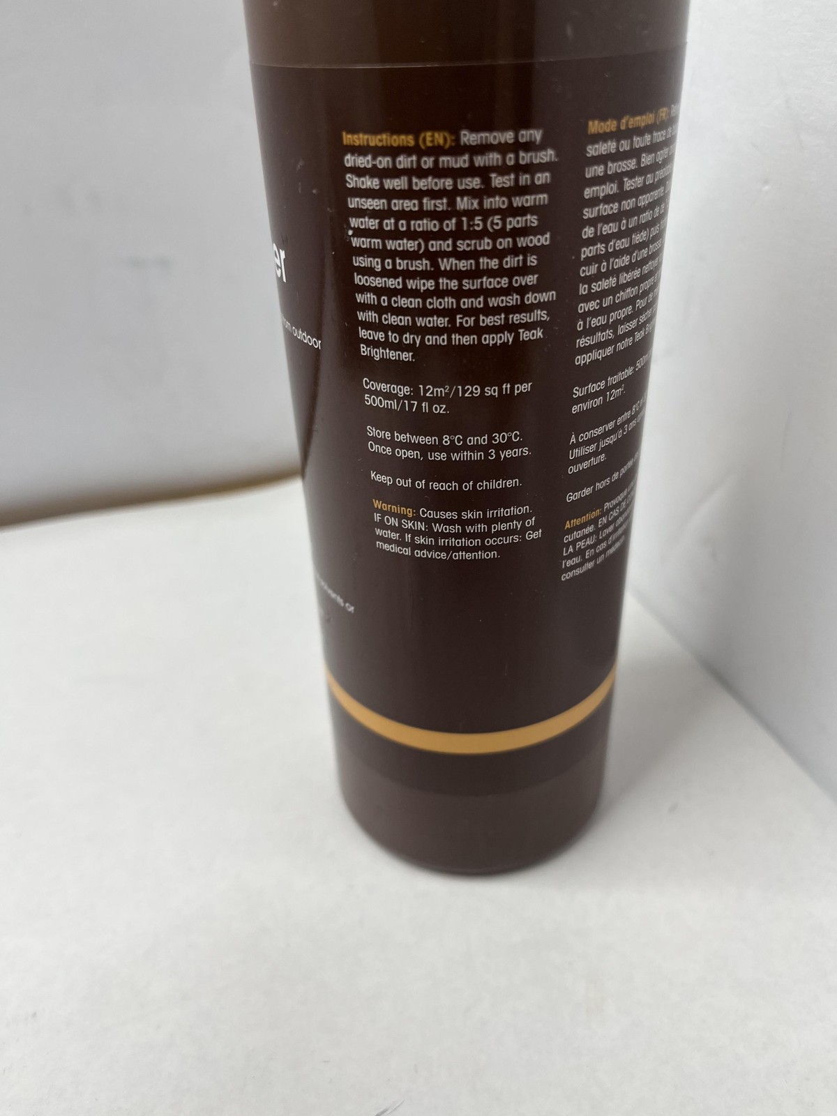 FurnitureClinic Wood Teak Cleaner 500ml Concentrate Outdoor Furniture UK 3L