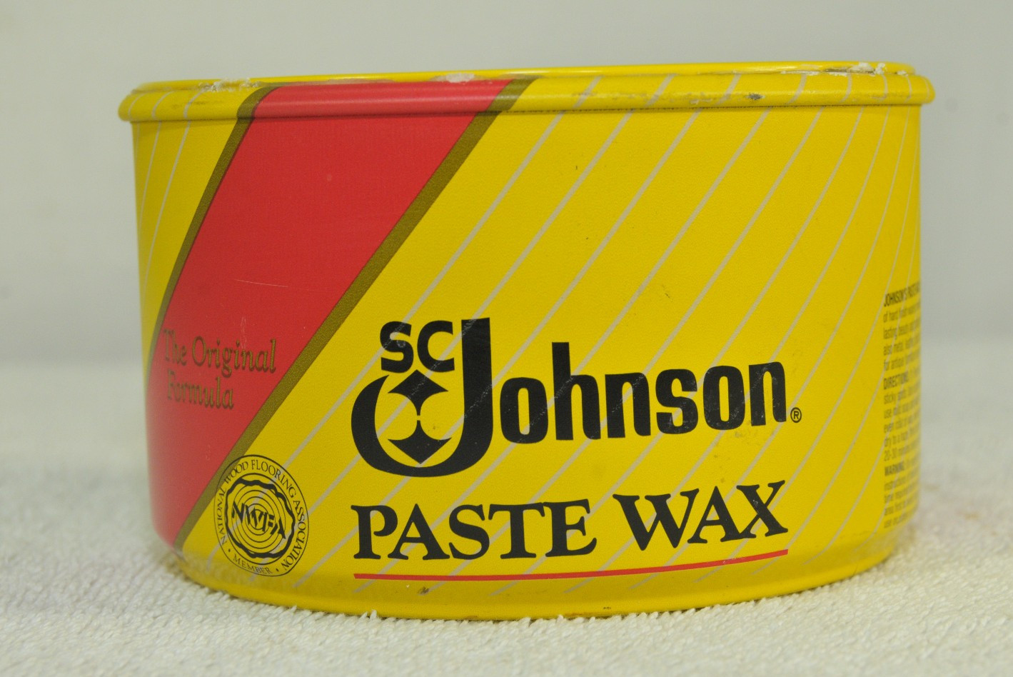 SC Johnson Paste Wax The Original Formula 16 oz Size Can Discontinued Item